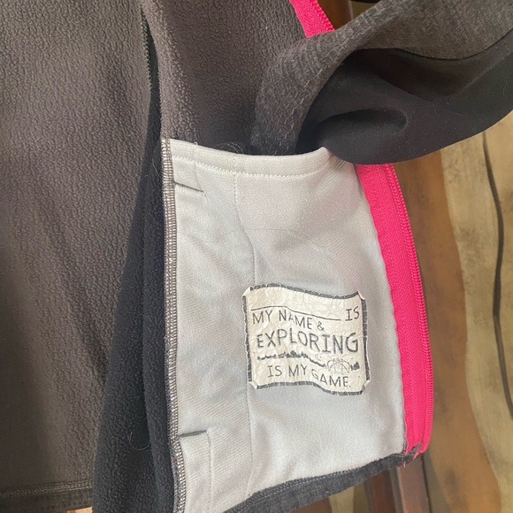The North Face Girls Grey/black Jacket,size medium, 10/12 - Picture 5 of 6
